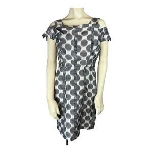 Leifsdottir Silk Blend Dress Shelf Bust Cocktail Anthropologie Twee Luxe 6